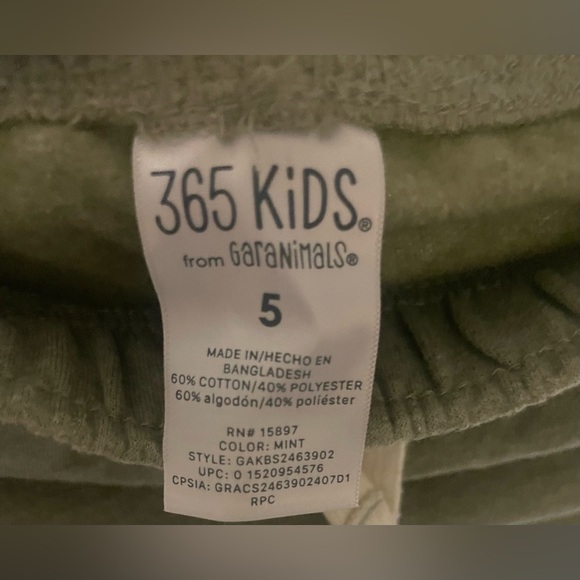 🔴3/$12 Garanimals Olive Green Jogger Pants! NWT! Size 5. - Picture 3 of 3
